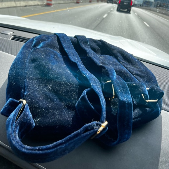 Aimee Kestenberg ~ Velvet Woodside Royal Blue ~ Backpack purse! - Picture 11 of 17